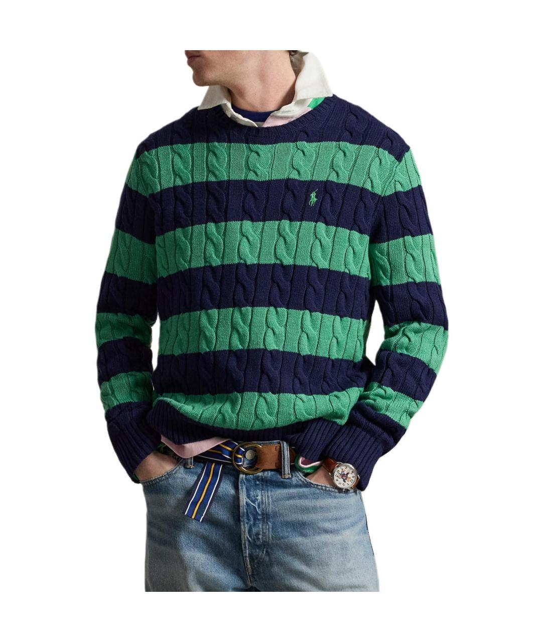POLO RALPH LAUREN Зеленый джемпер / свитер, фото 2