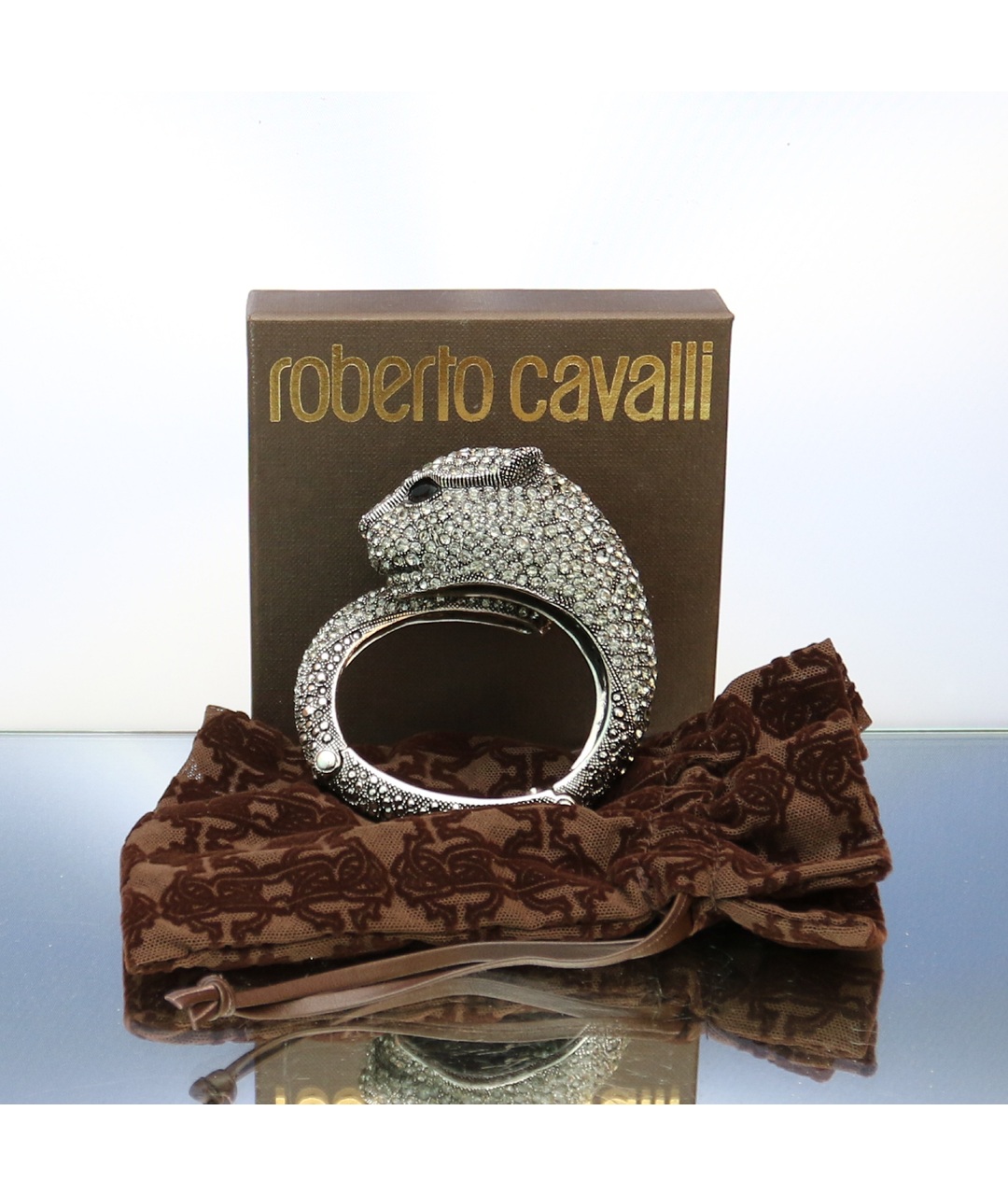 ROBERTO CAVALLI Серебрянный с серебряным покрытием браслет, фото 3
