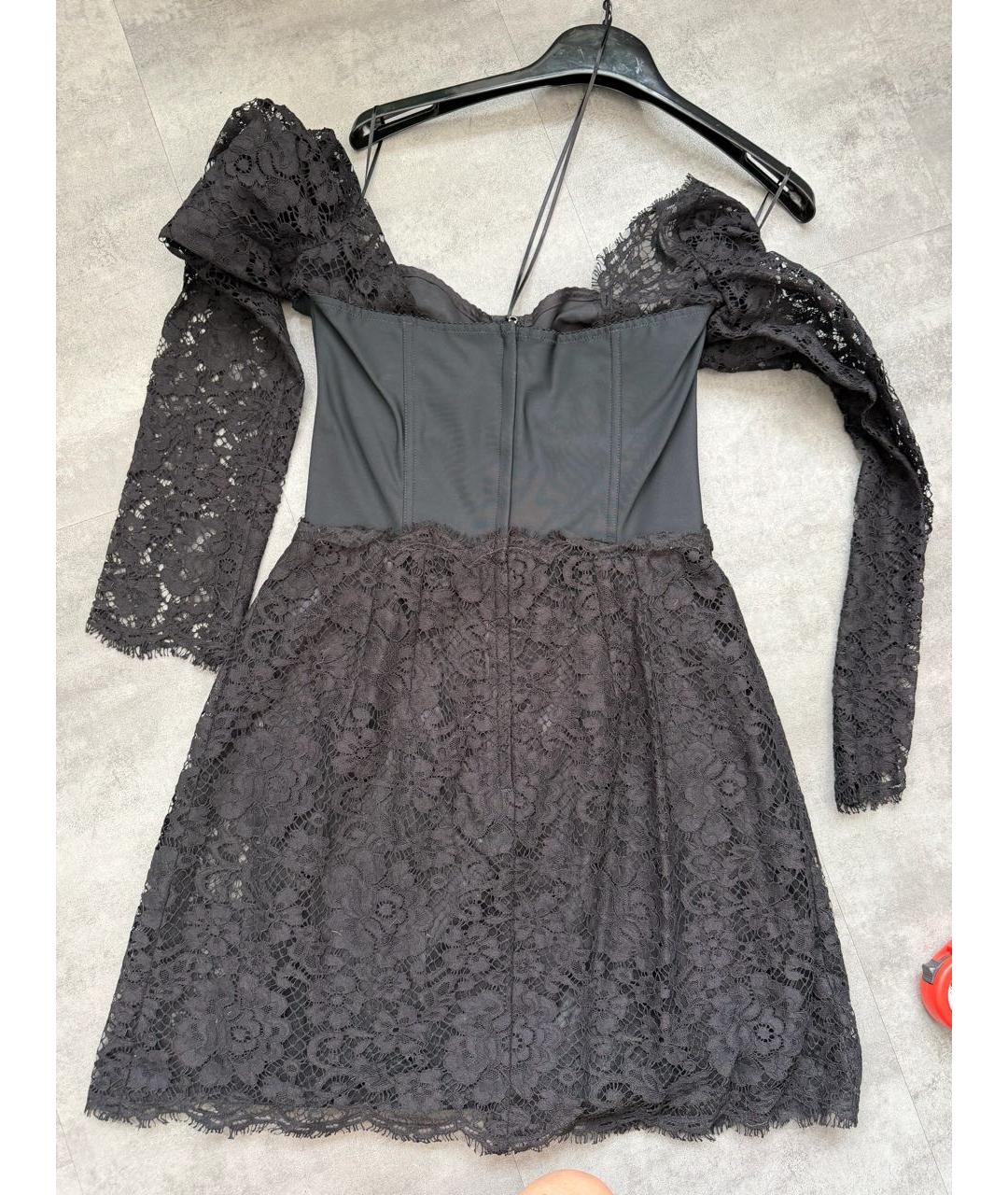 DOLCE&GABBANA Черное коктейльное платье, фото 8