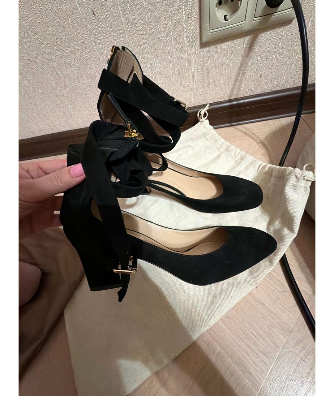 VALENTINO Черные замшевые туфли, фото 5
