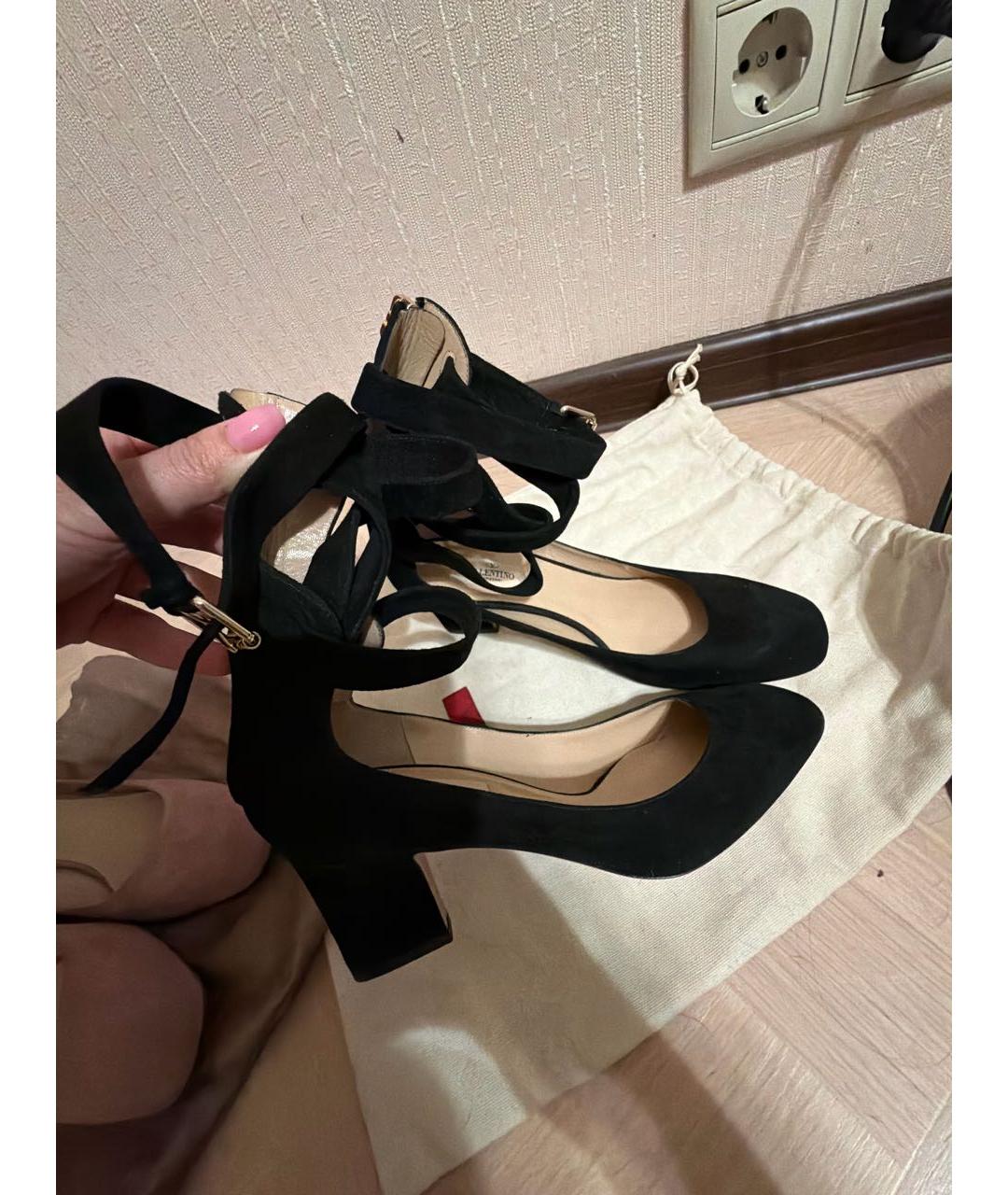 VALENTINO Черные замшевые туфли, фото 7