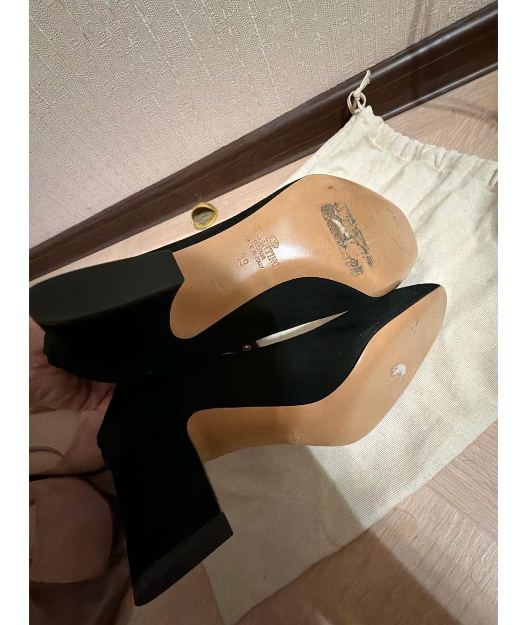 VALENTINO Черные замшевые туфли, фото 6