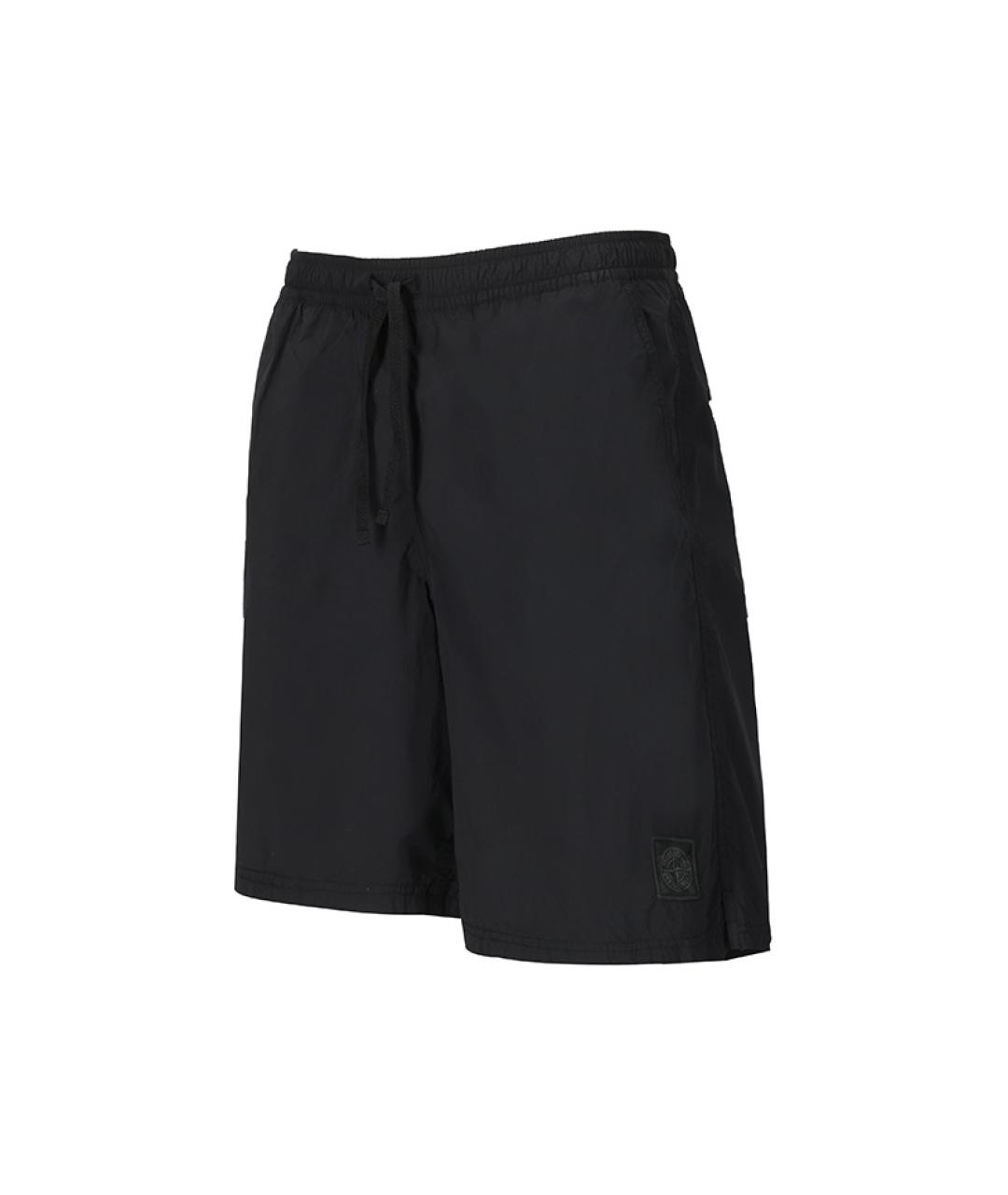 STONE ISLAND Черные шорты, фото 3