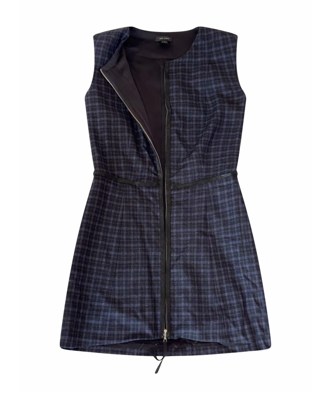 MARC BY MARC JACOBS Темно-синее шерстяное коктейльное платье, фото 1