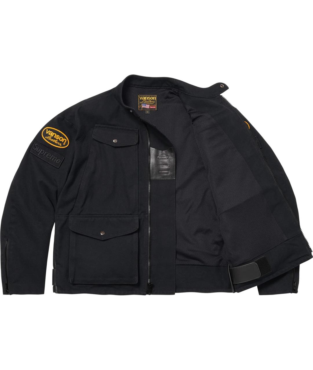 SUPREME Черная куртка, фото 3