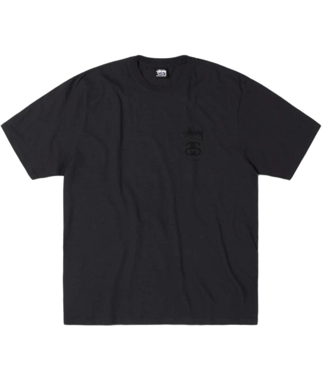 STUSSY Черная футболка, фото 1