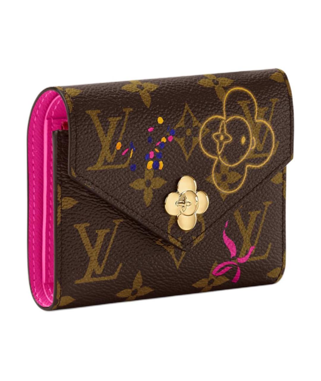 LOUIS VUITTON Коричневый кошелек, фото 2