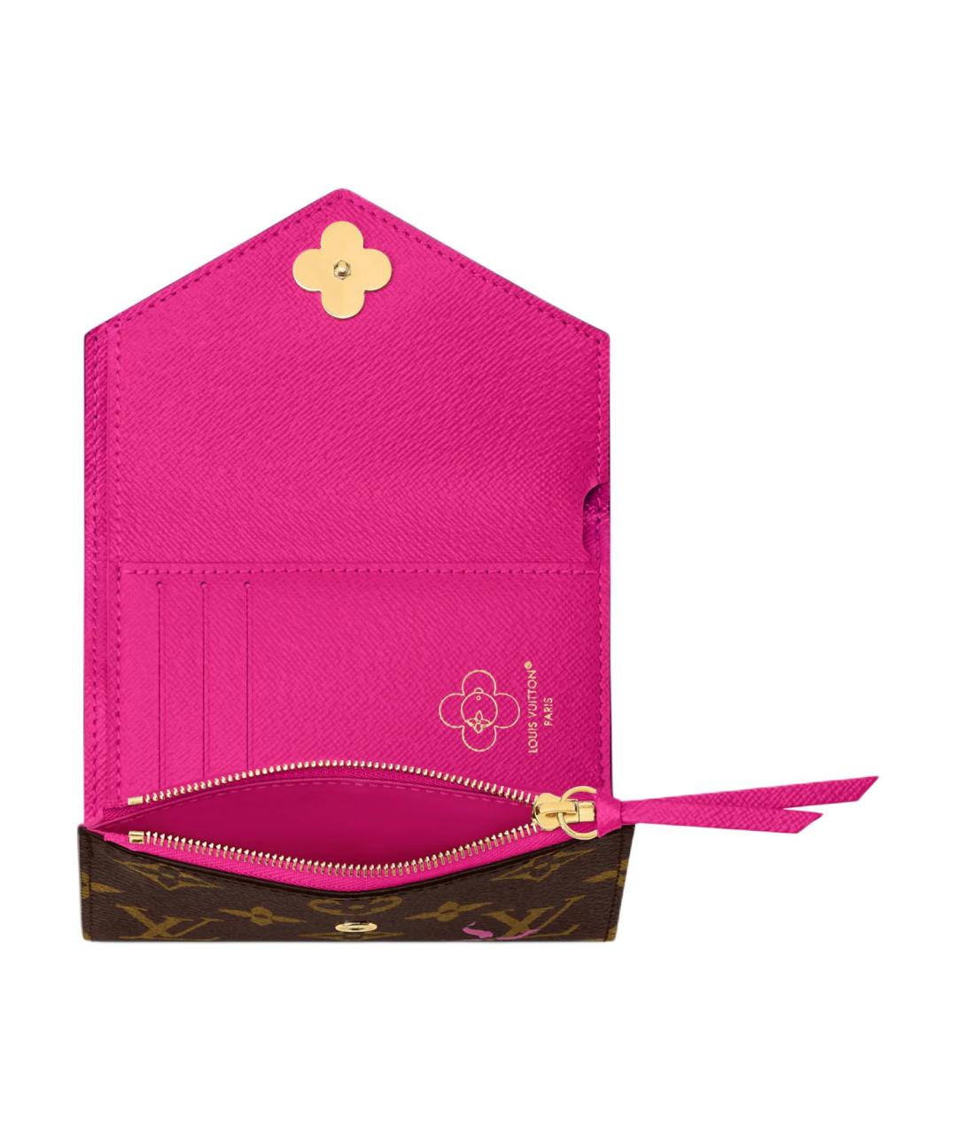 LOUIS VUITTON Коричневый кошелек, фото 4