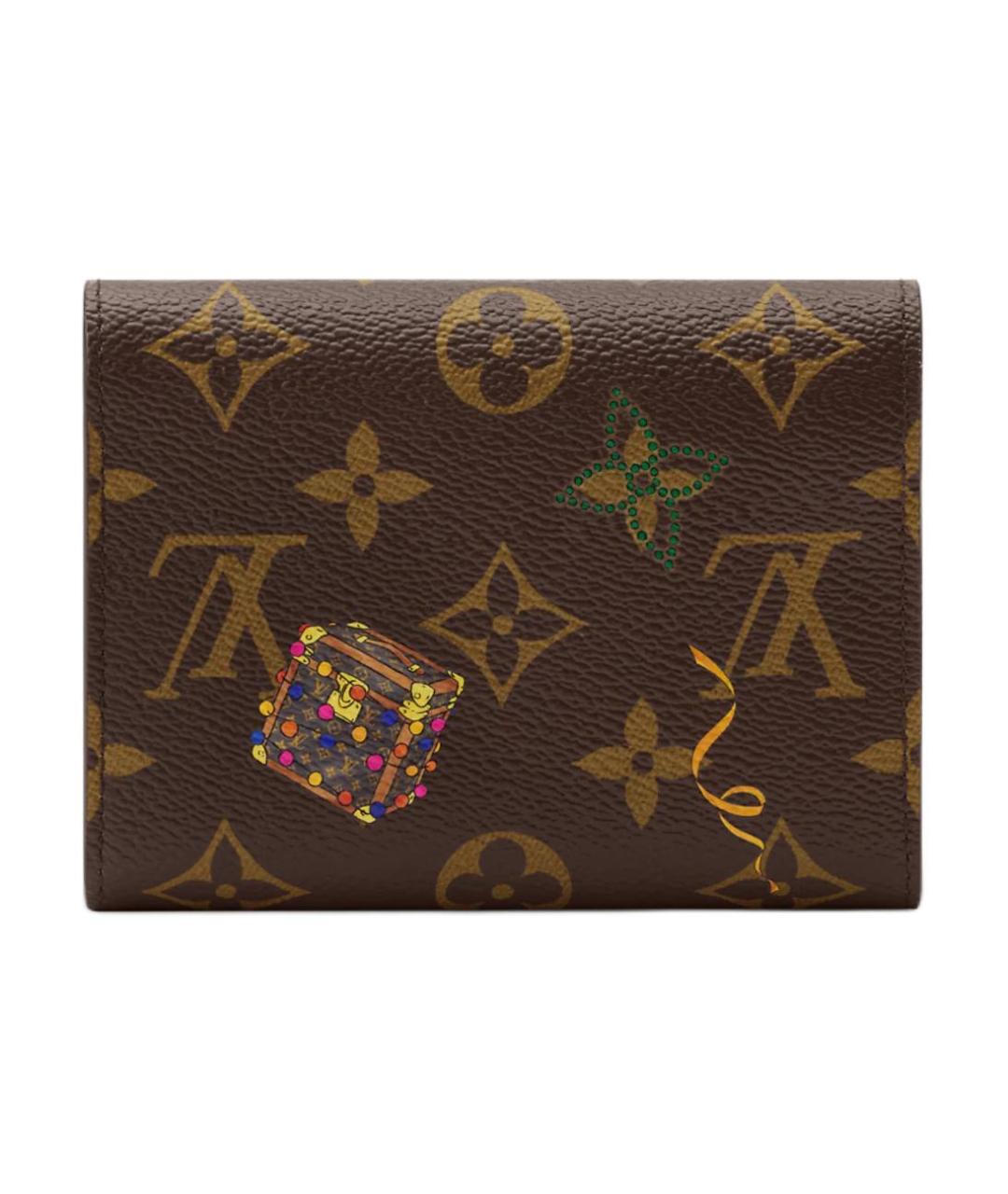 LOUIS VUITTON Коричневый кошелек, фото 3