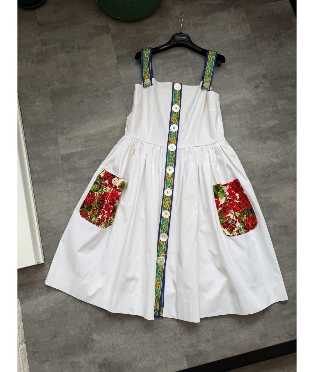 DOLCE&GABBANA Белый сарафан, фото 9