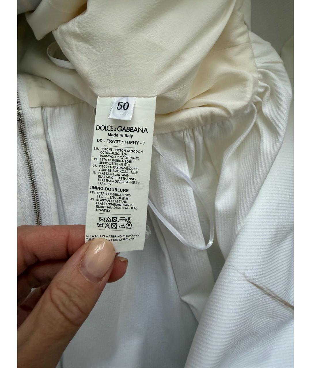 DOLCE&GABBANA Белый сарафан, фото 7