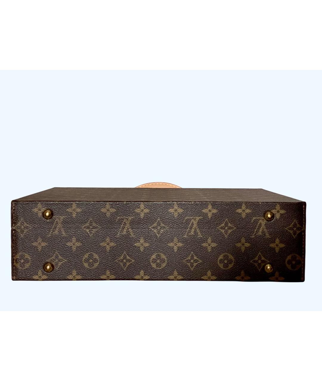 LOUIS VUITTON BEAUTY Коричневый кожаный чемодан, фото 3