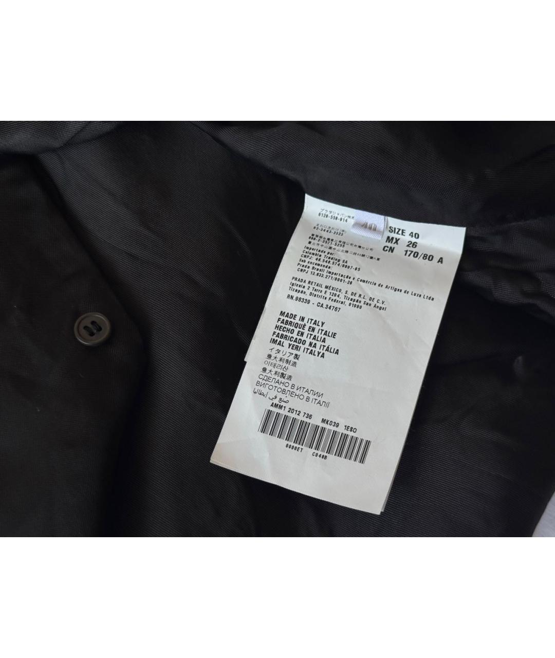 MIU MIU Темно-синяя шелковая блузы, фото 7