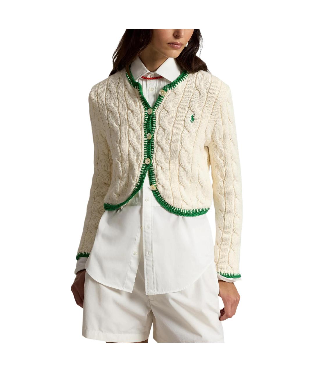 POLO RALPH LAUREN Бежевый кардиган, фото 3