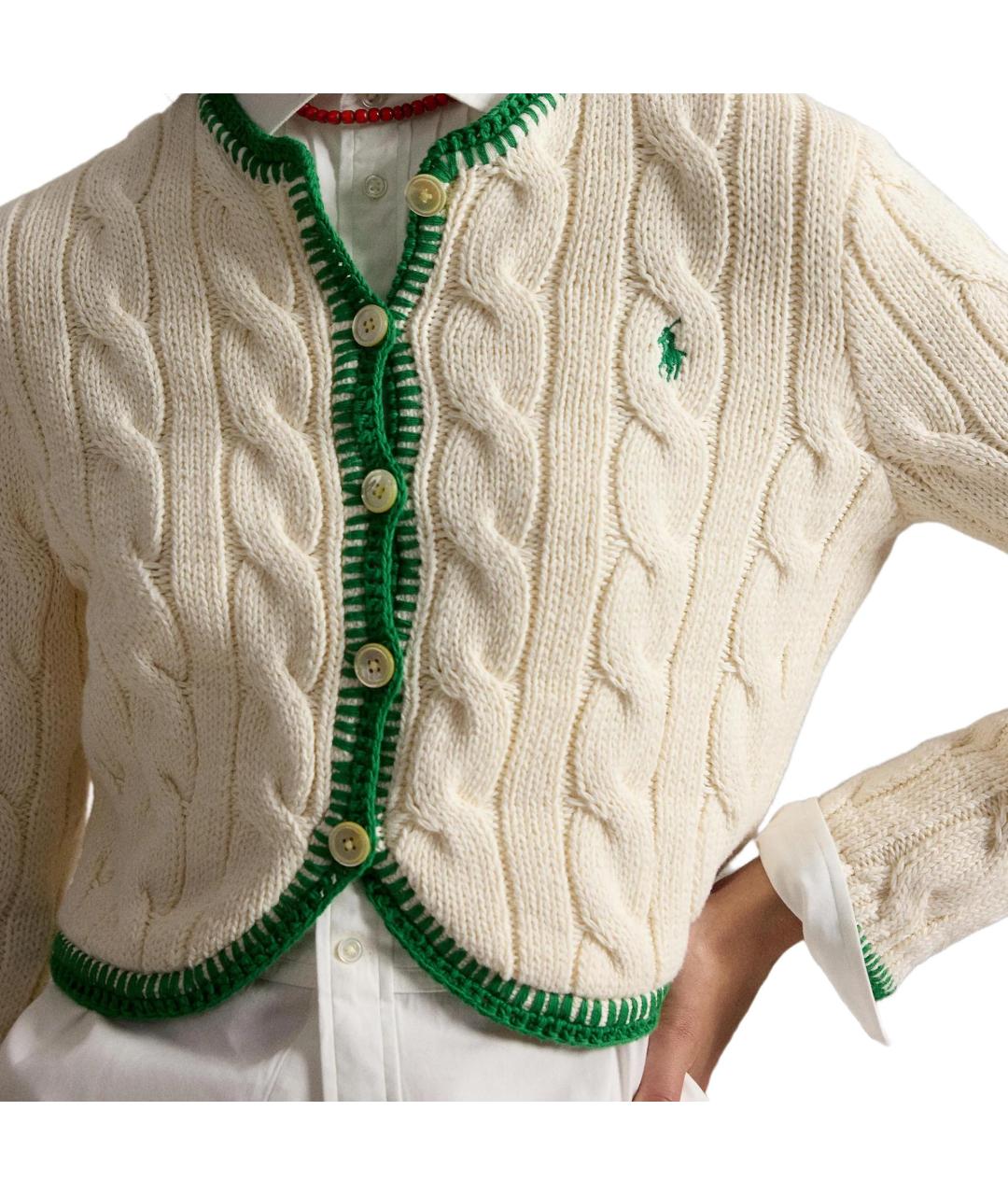 POLO RALPH LAUREN Бежевый кардиган, фото 5