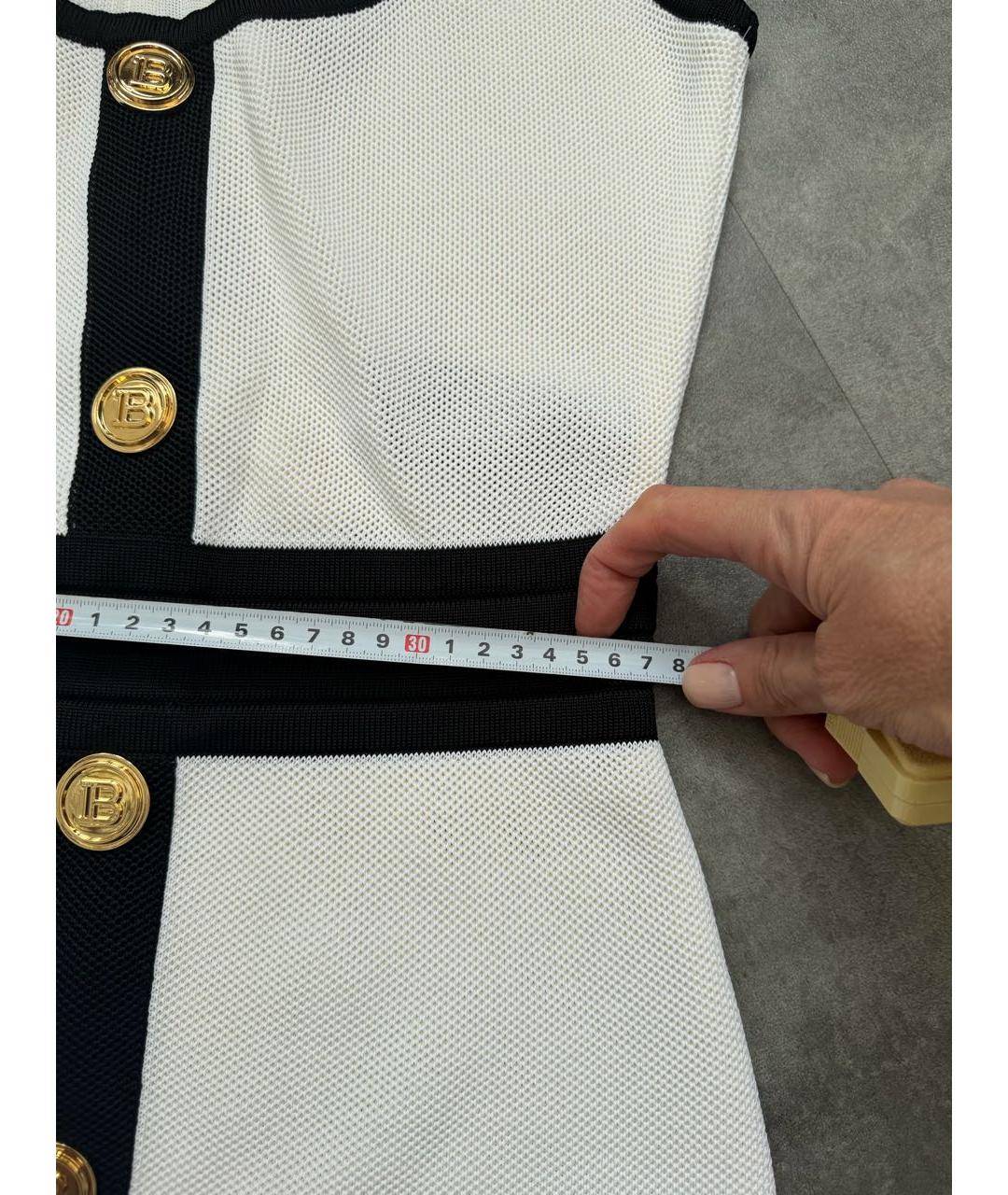 BALMAIN Белое повседневное платье, фото 7