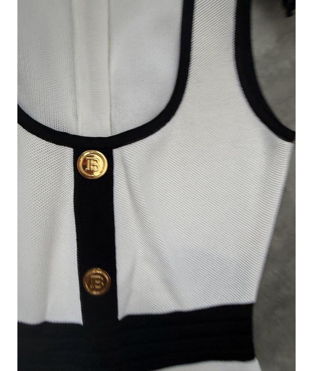 BALMAIN Белое повседневное платье, фото 4