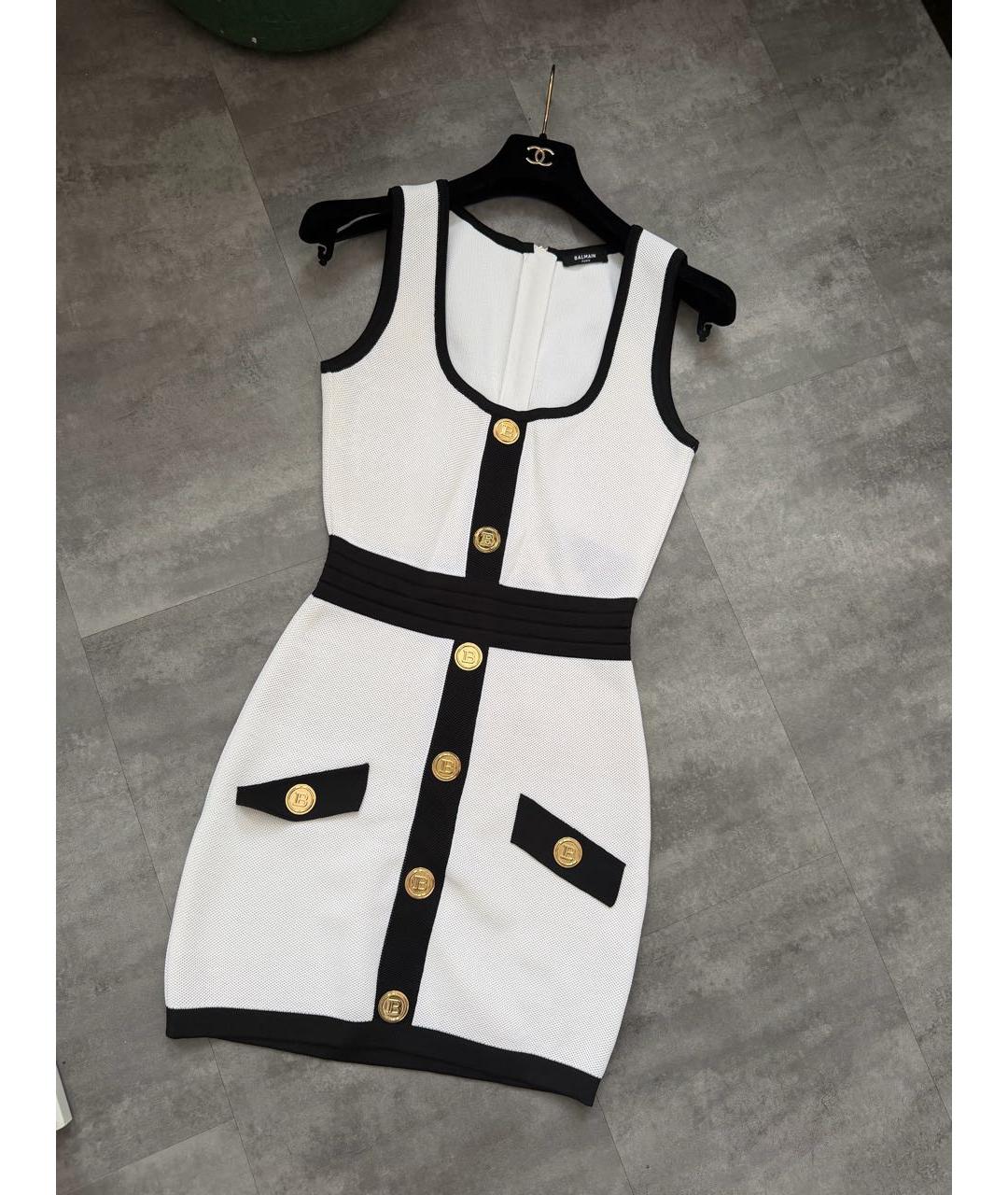 BALMAIN Белое повседневное платье, фото 9