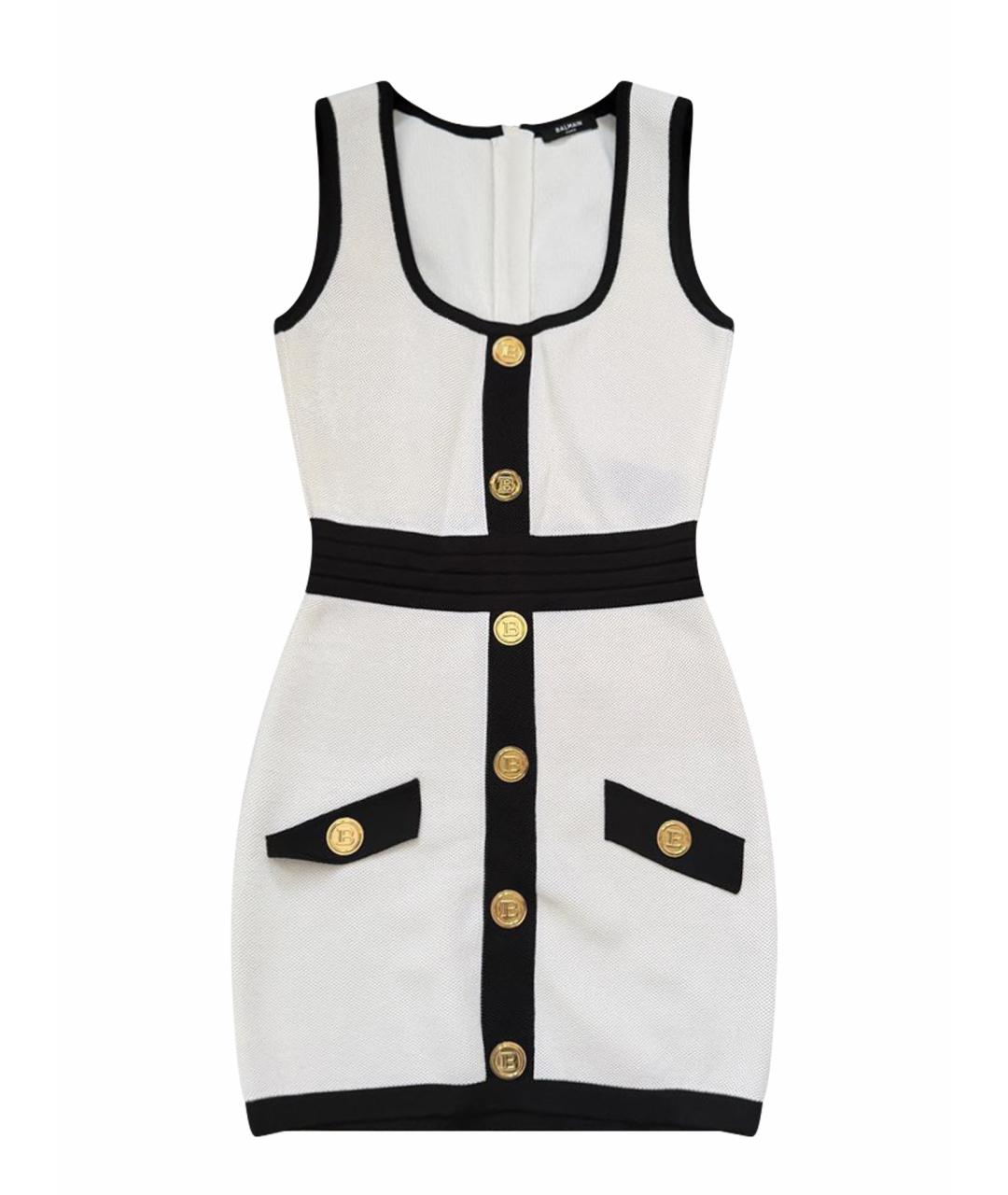 BALMAIN Белое повседневное платье, фото 10