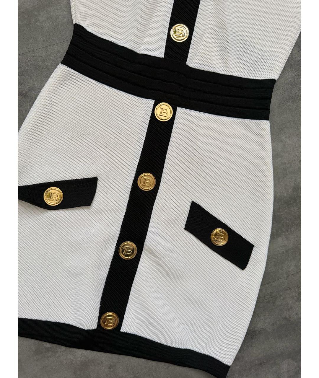 BALMAIN Белое повседневное платье, фото 3