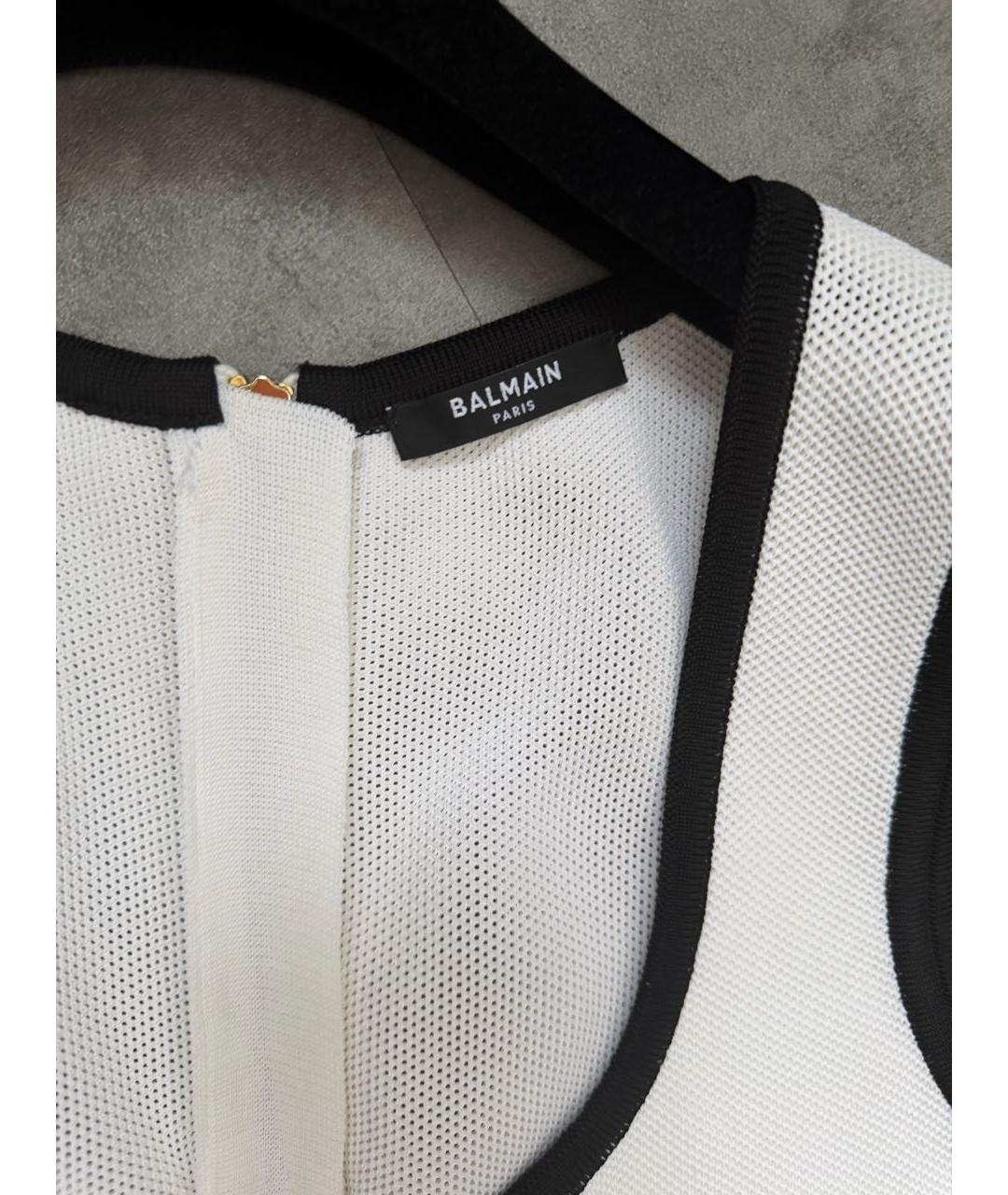 BALMAIN Белое повседневное платье, фото 2