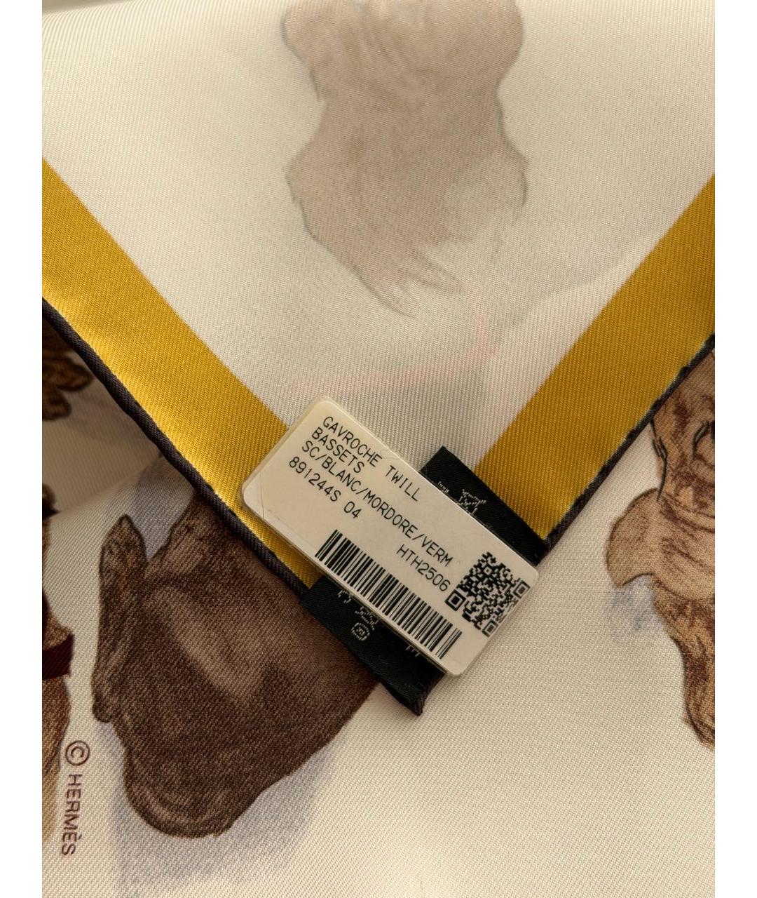 HERMES Мульти шелковый платок, фото 4