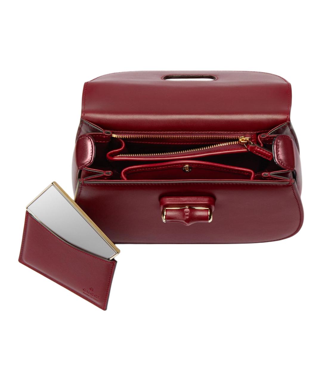 GUCCI Красная кожаная сумка через плечо, фото 5