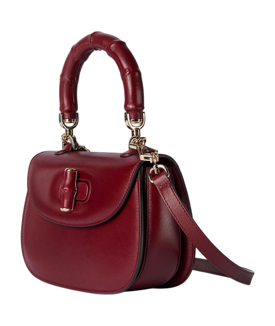 GUCCI Красная кожаная сумка через плечо, фото 2