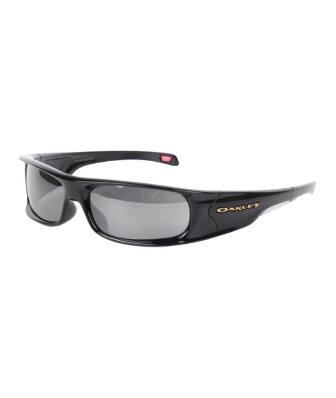 OAKLEY Черные пластиковые солнцезащитные очки, фото 1