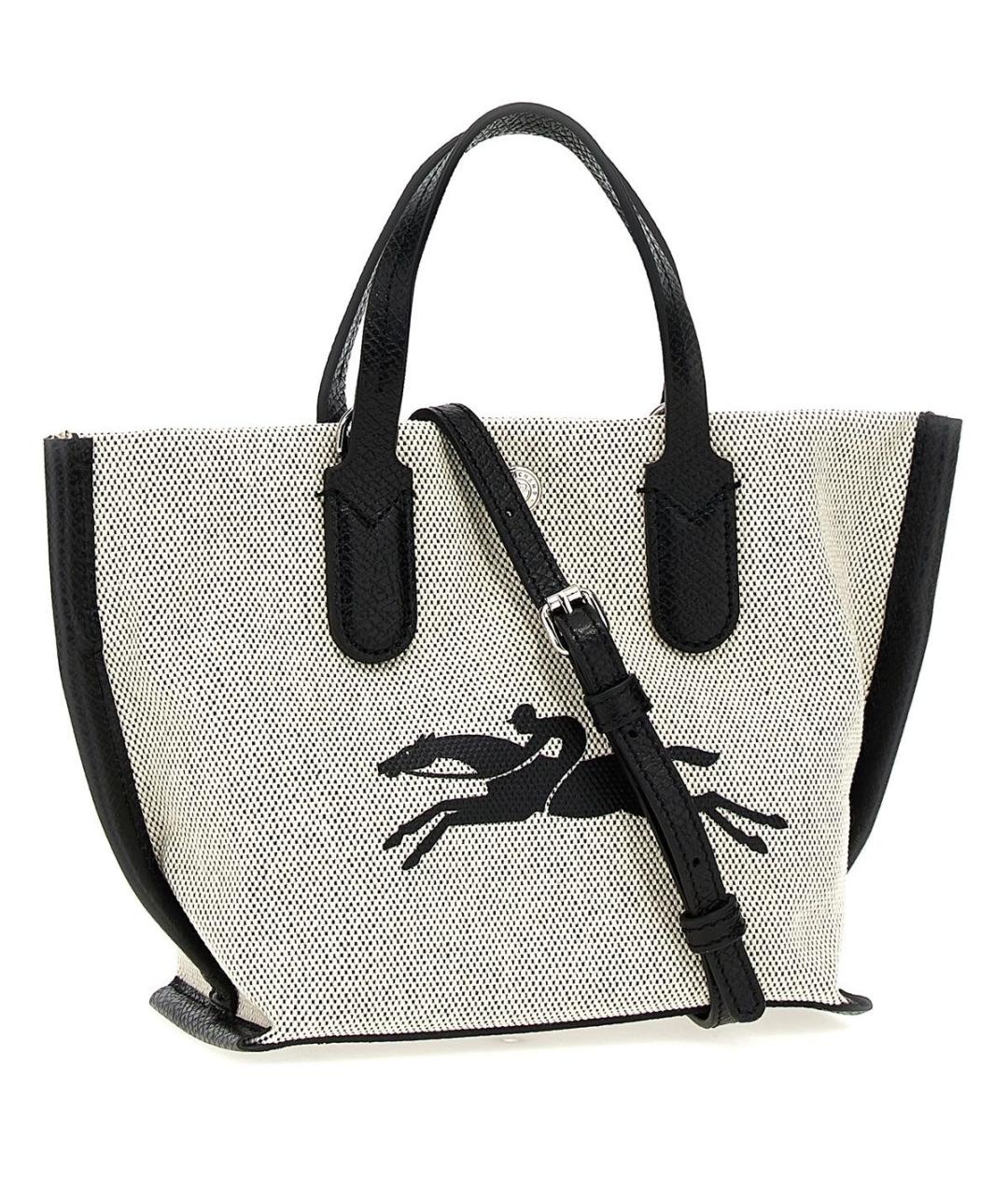 LONGCHAMP Серая хлопковая сумка через плечо, фото 8