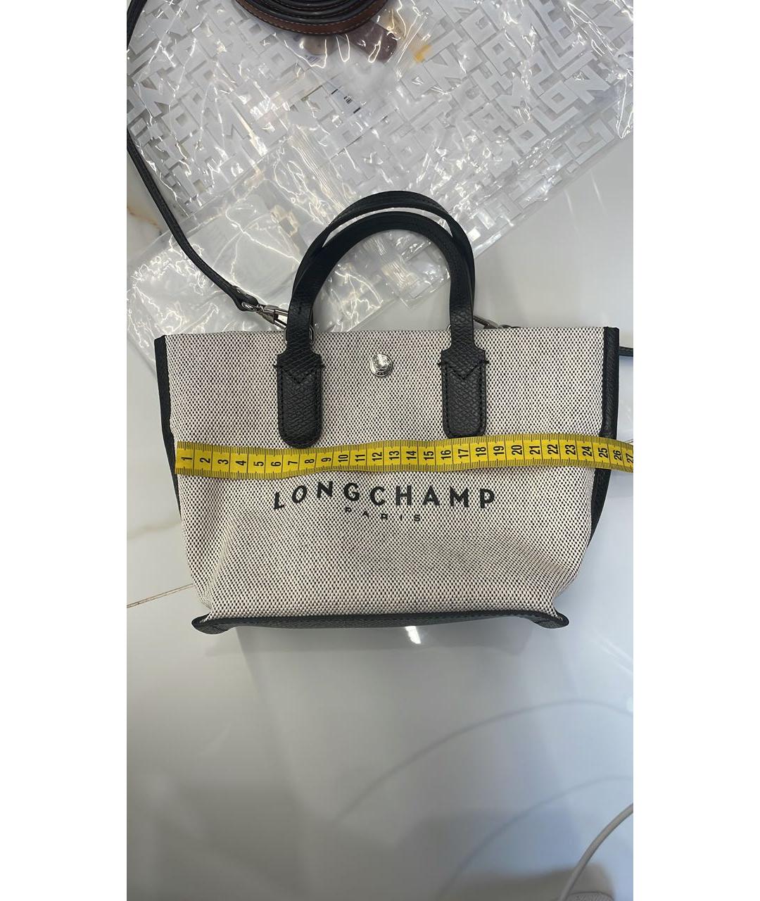LONGCHAMP Серая хлопковая сумка через плечо, фото 5