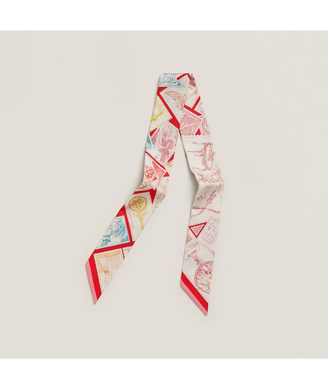 HERMES Мульти шелковый платок, фото 4