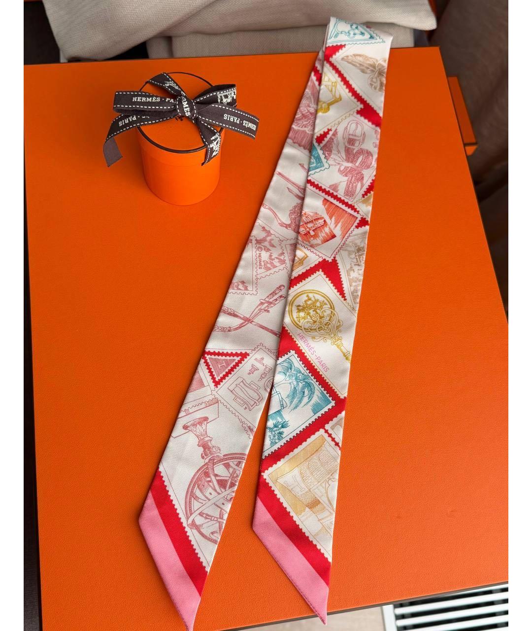 HERMES Мульти шелковый платок, фото 2