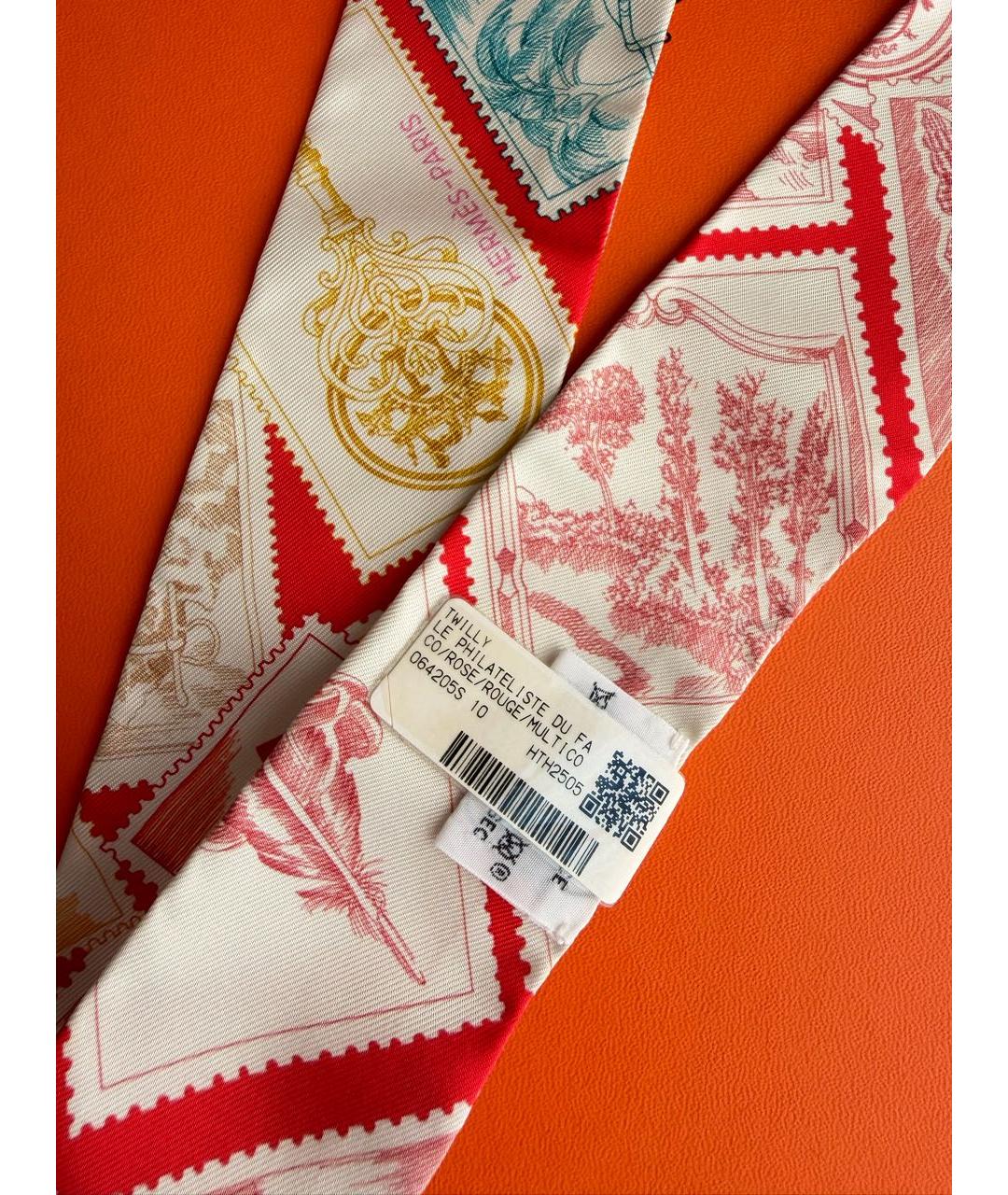 HERMES Мульти шелковый платок, фото 3