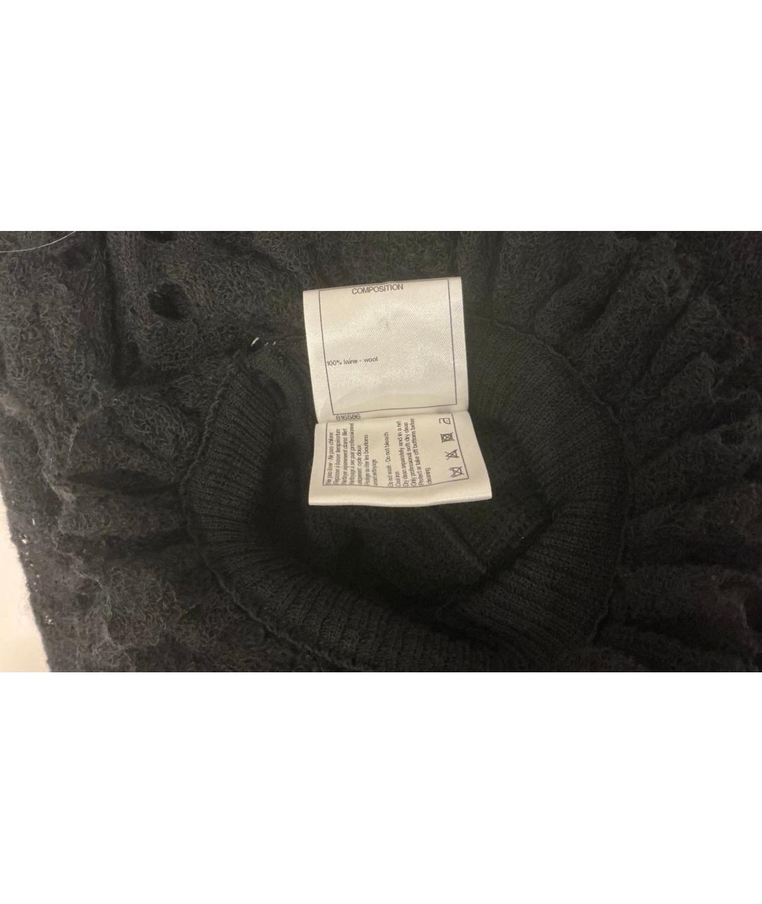 CHANEL Черный шерстяной джемпер / свитер, фото 8