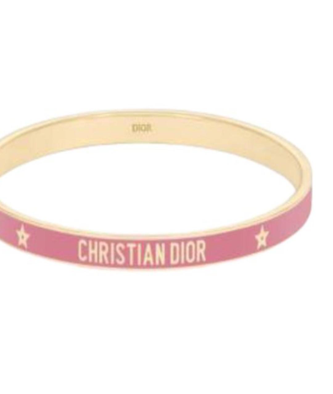 CHRISTIAN DIOR Золотой металлический браслет, фото 3