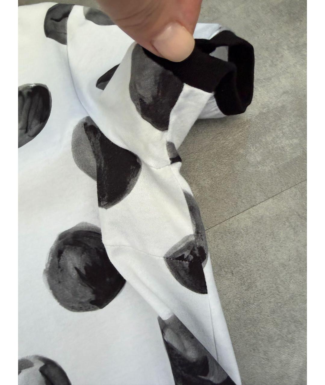 DOLCE&GABBANA Белая хлопко-эластановая футболка, фото 5