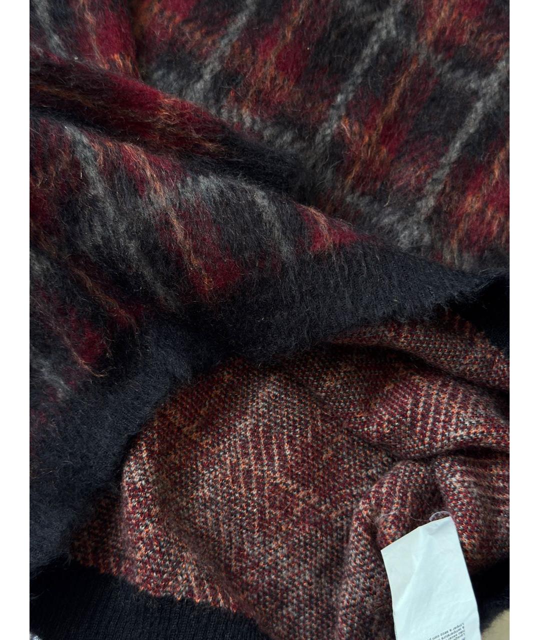 NO. 21 Бордовый шерстяной джемпер / свитер, фото 7