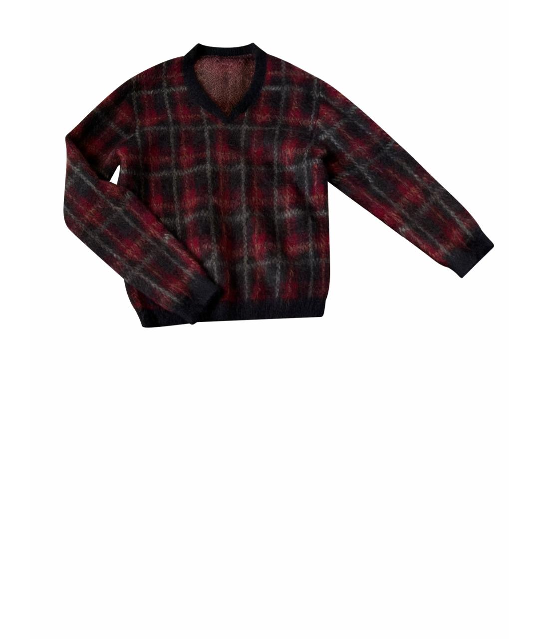 NO. 21 Бордовый шерстяной джемпер / свитер, фото 1