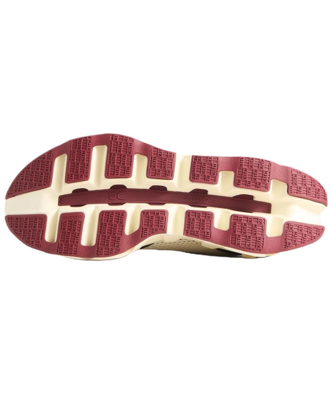 ON Белые текстильные низкие кроссовки / кеды, фото 4