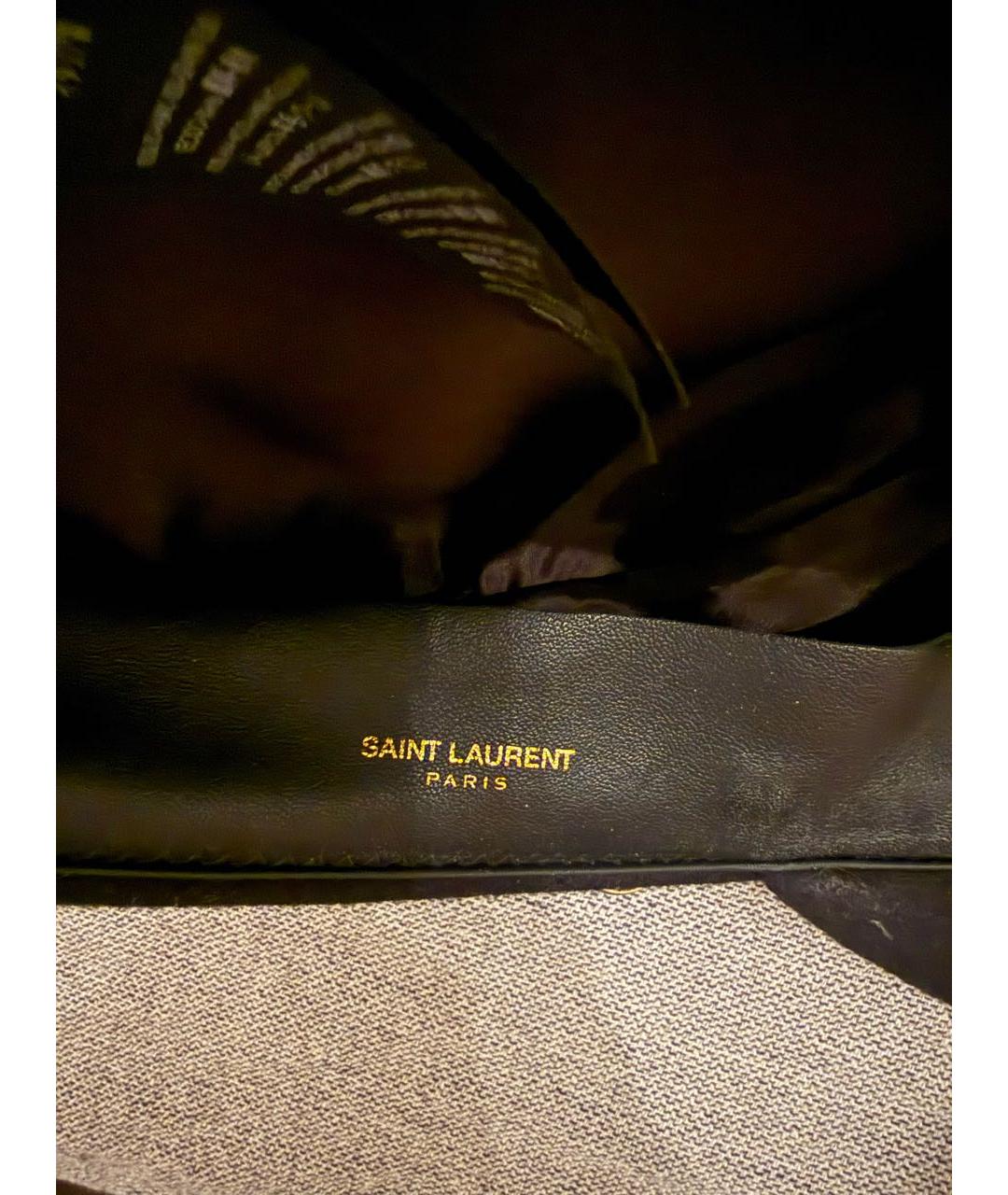 SAINT LAURENT Черная шерстяная шапка, фото 3