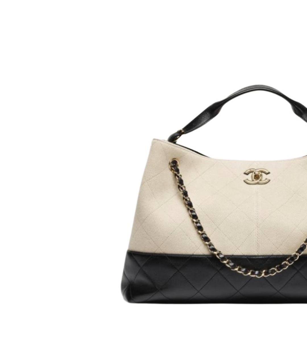 CHANEL Бежевая кожаная сумка через плечо, фото 2