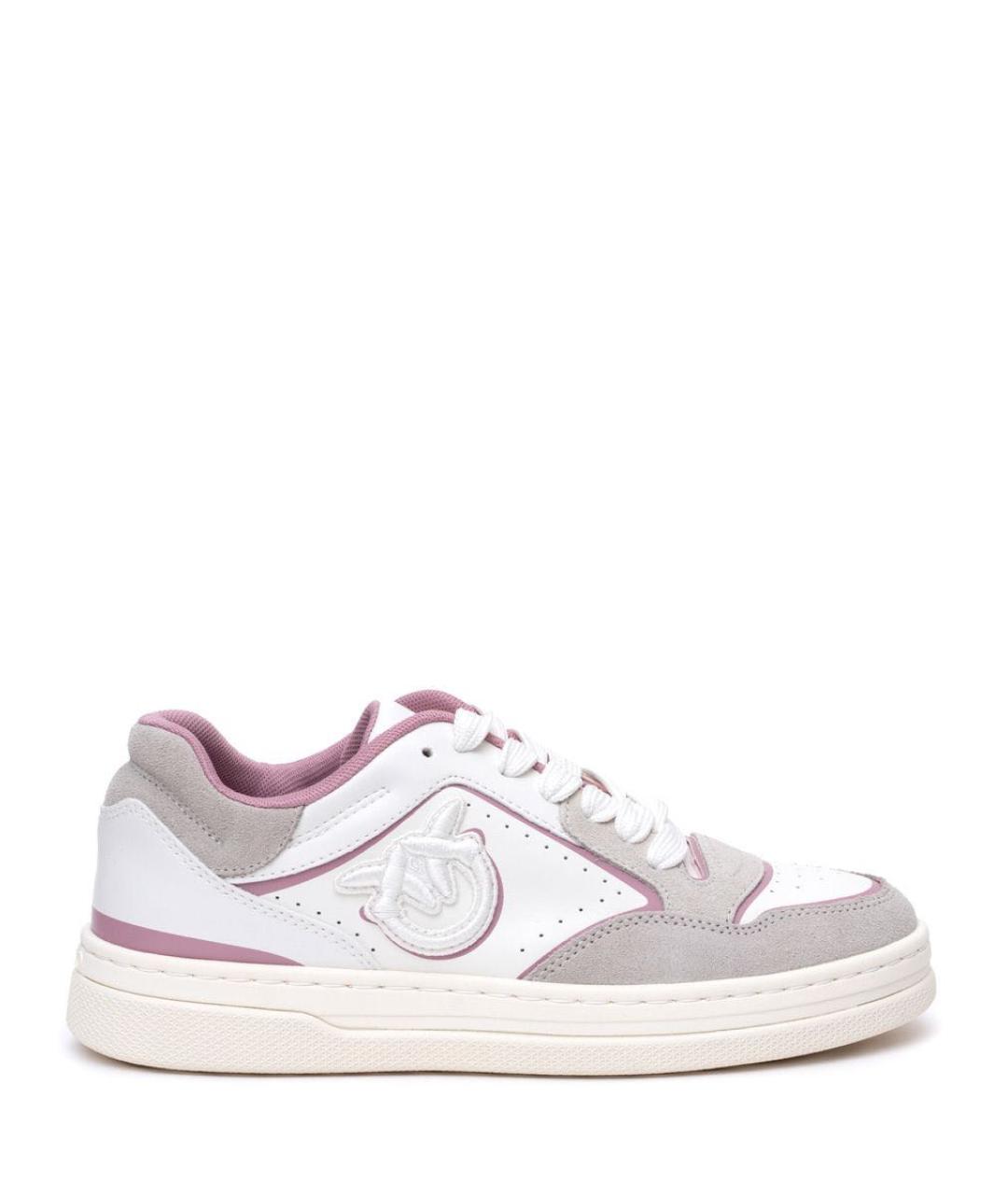 PINKO Белые кожаные кеды, фото 1