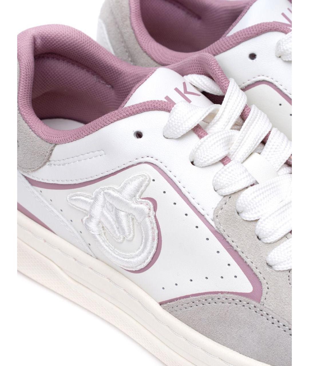 PINKO Белые кожаные кеды, фото 4