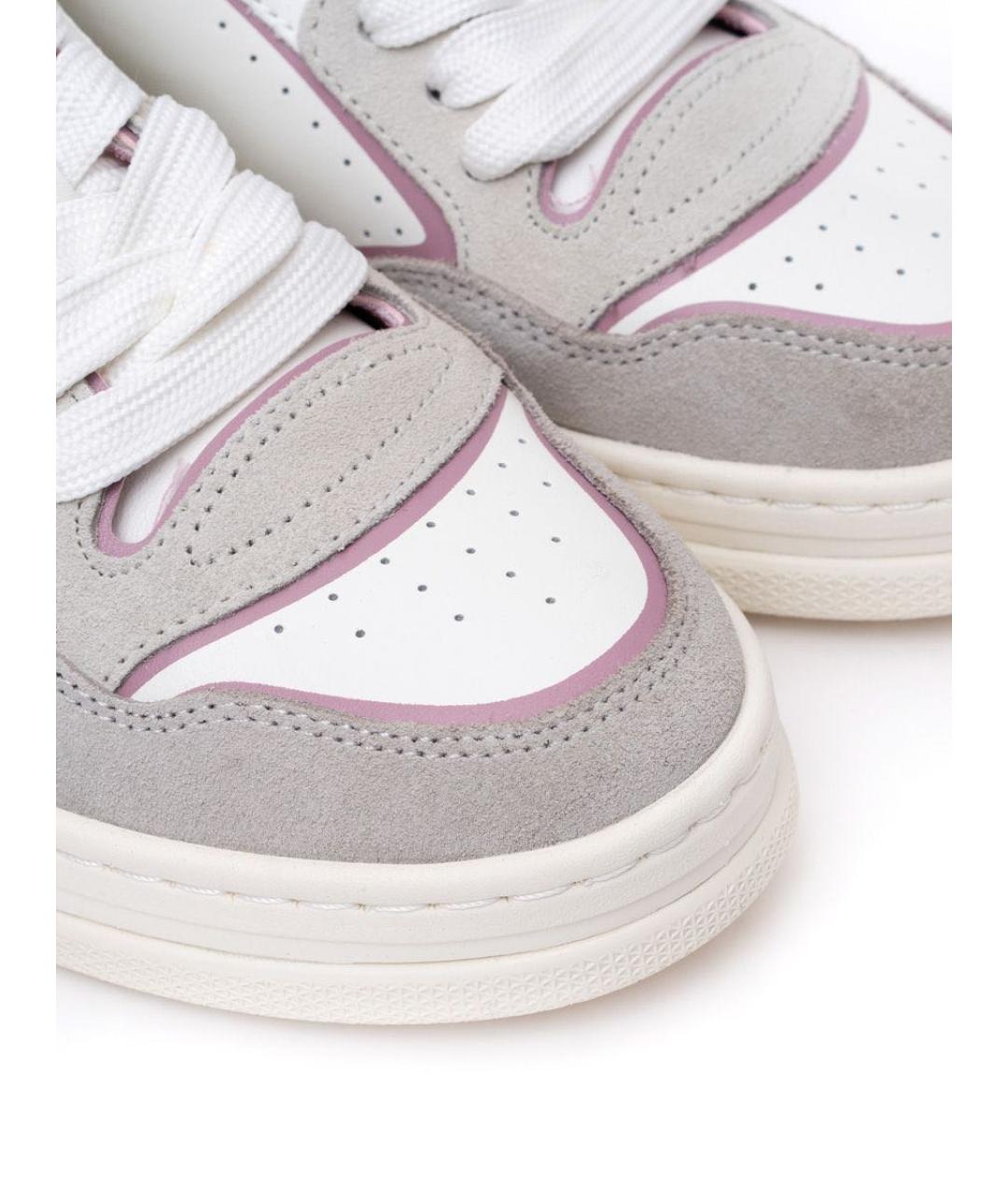 PINKO Белые кожаные кеды, фото 3