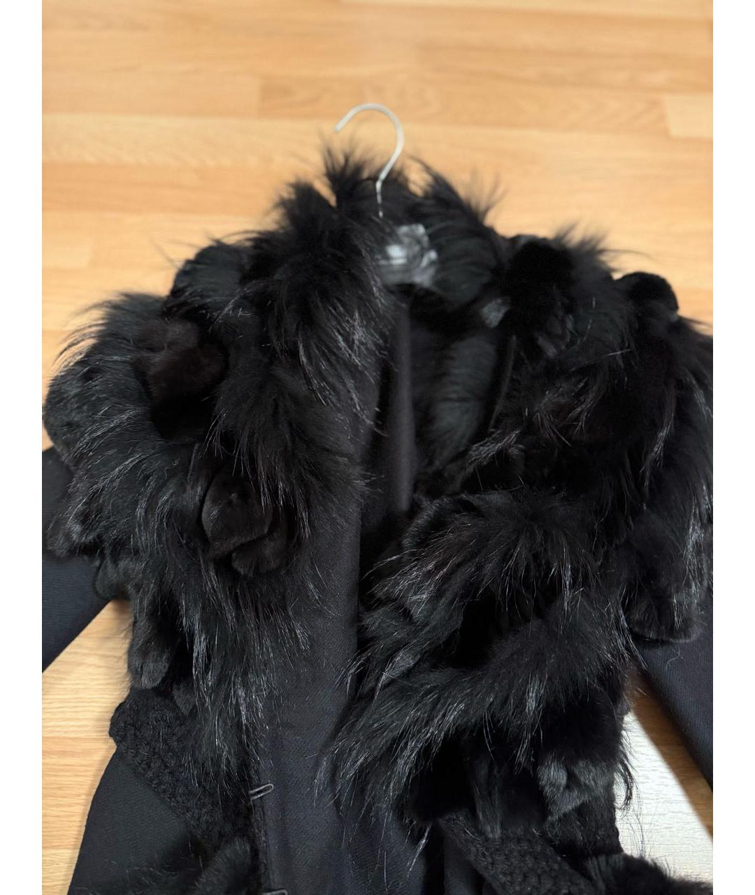 ERMANNO SCERVINO Черное пальто, фото 3