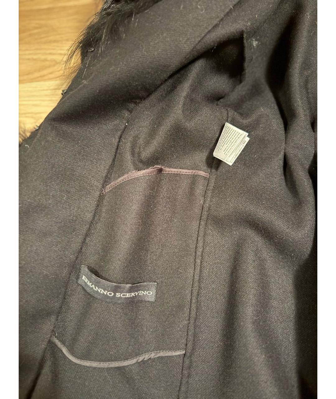 ERMANNO SCERVINO Черное пальто, фото 7