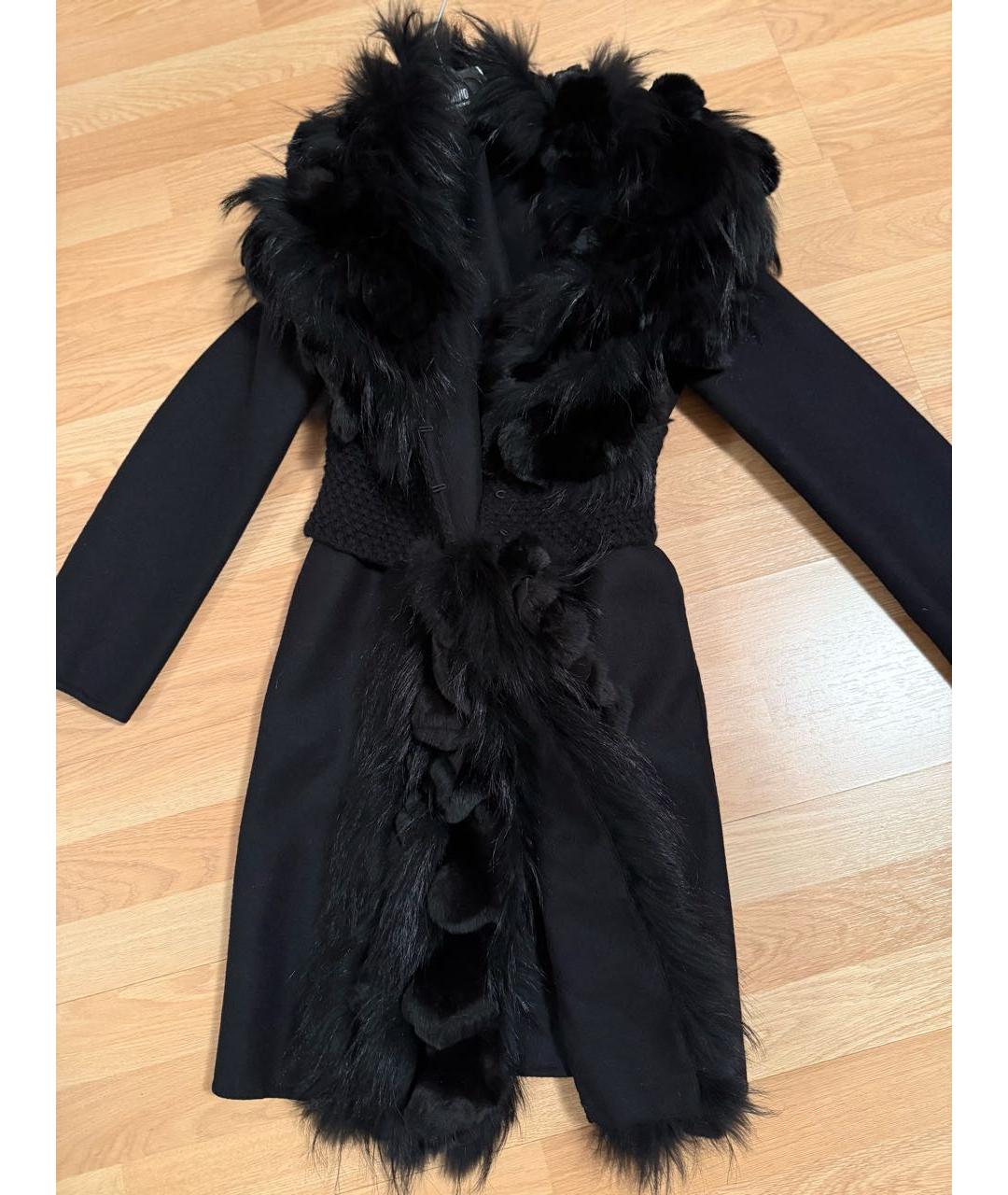 ERMANNO SCERVINO Черное пальто, фото 8