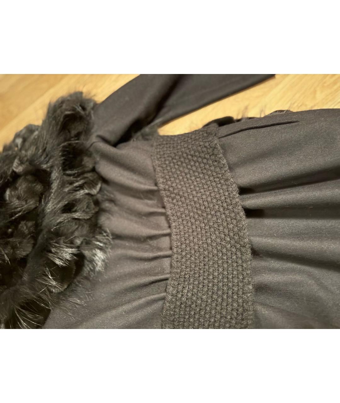 ERMANNO SCERVINO Черное пальто, фото 5