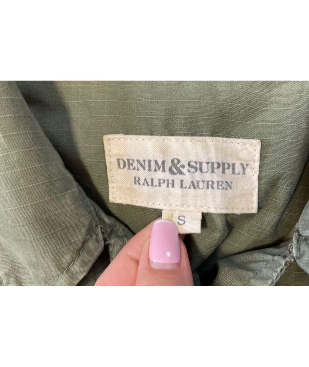 RALPH LAUREN Хаки хлопковая куртка, фото 6